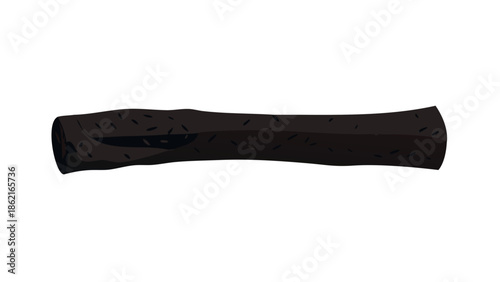 Vector illustration of a Miswak stick (Salvadora persica), natural wooden toothbrush used in Sunnah, clean and organic look.