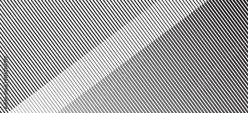 Narrow black-white vertical lines. Symmetric geometric ornament. Striped seamless pattern, abstract wallpaper. Digital paper for textile print, page fill. Vector