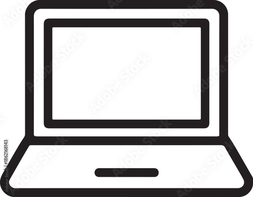 silhouettes with open screens in different angles isolated on white background for technology and Business