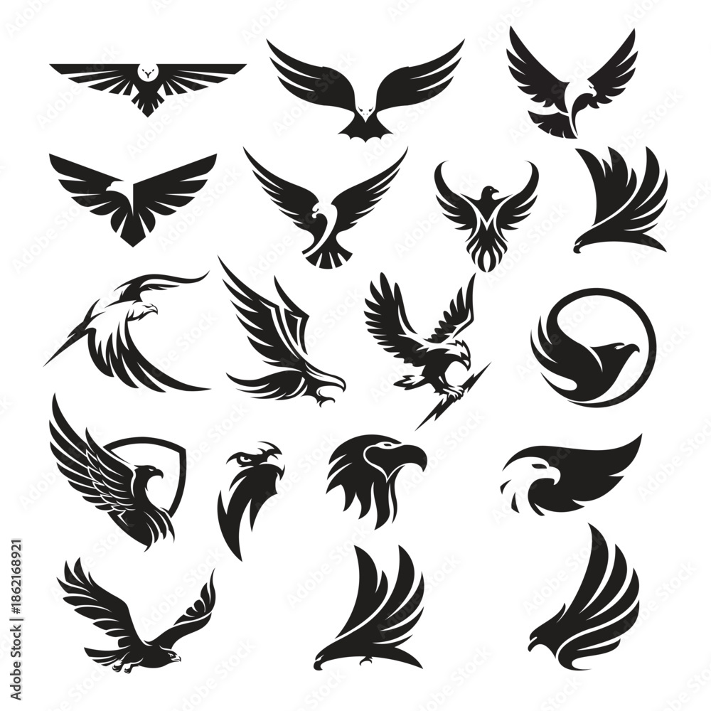 Obraz premium eagle silhouette for logo