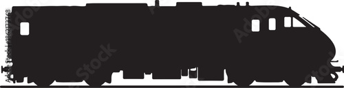 Train silhouette profile