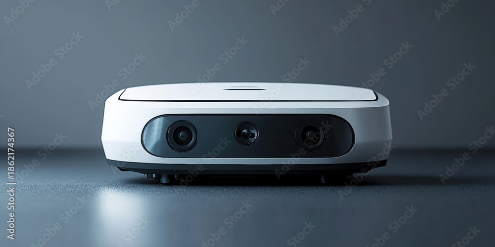 Fototapeta premium Innovative technology device showcase product minimalist environment perspective