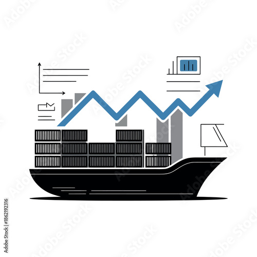 Maritime shipping industry shows growth and positive financial trends.