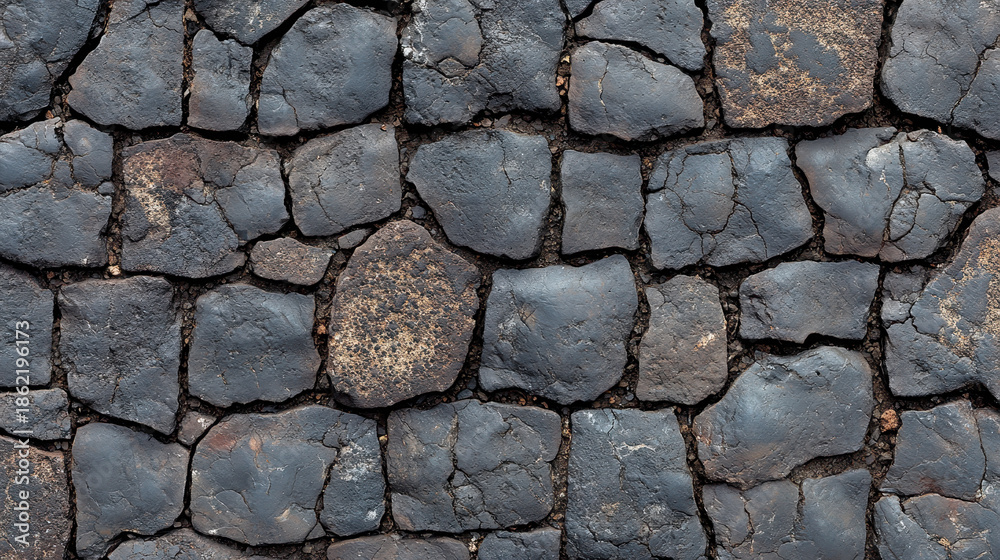 Fototapeta premium Dark Cracked Surface with Textured Patterns and Natural Details