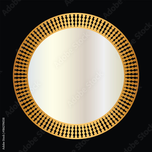 Golden circle frame border
