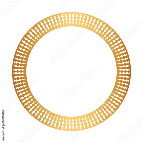 Golden circle frame border