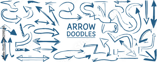 arrow sketch arrow elements for infographic pointer marker vector pack