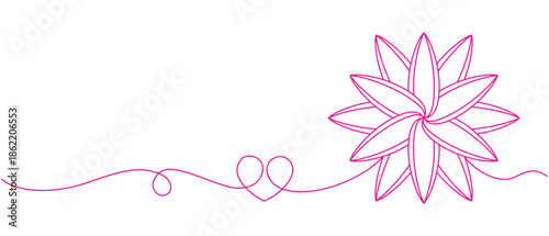 Pink background with pink Lotus flower