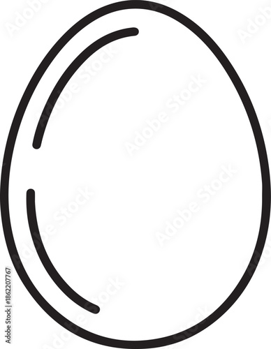 Egg Art Vector Illustration for Coloring Book Page