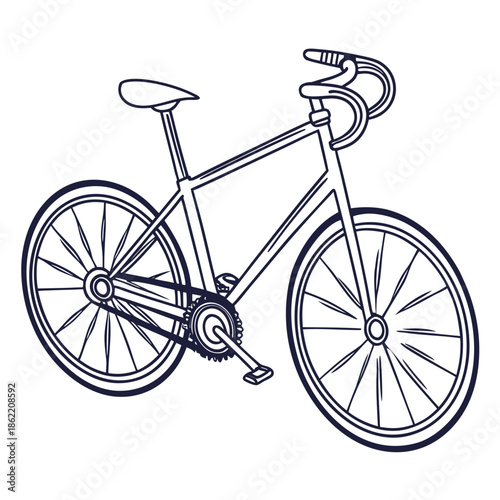 Classic bicycle illustration
