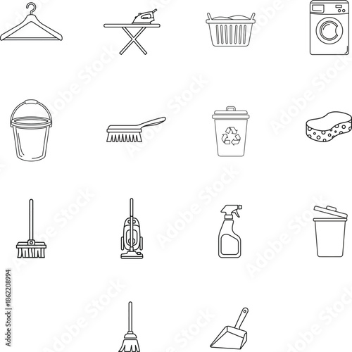 Household Items Icons Pack for Home, Kitchen, and Daily Essentials