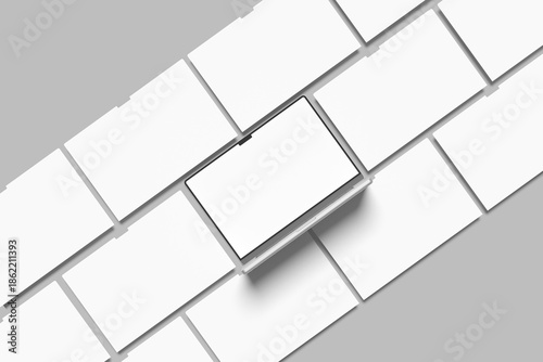 Laptop website presentation blank mockup