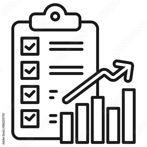 Planning Chart Outline Icon