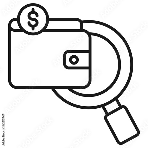 Budget Review Outline Icon
