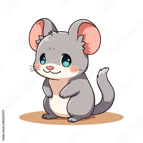 Cute Chinchilla Clipart 01