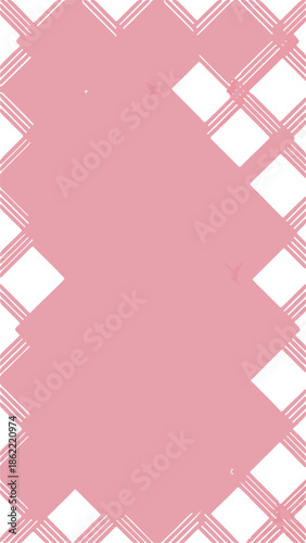 Pink Background with White Diamond Pattern