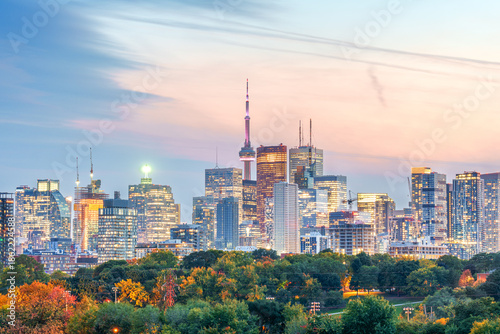 Bild auf Leinwand Toronto, Canada Downtown Cityscape 3341