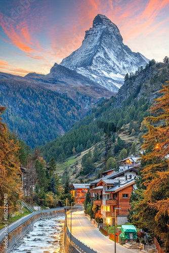 Zermatt, Switzerland Autumn Sunset with the Matterhorn 3301
