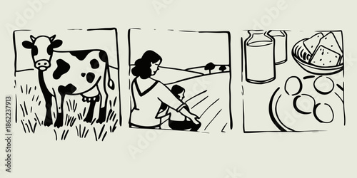 From pasture to table a visual story of milk and cheese production