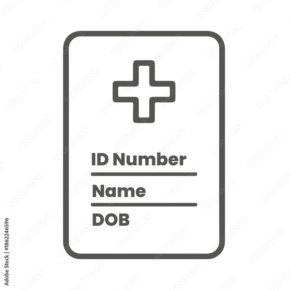 Fototapeta premium General Medical & Healthcare Line Art Icons Set.