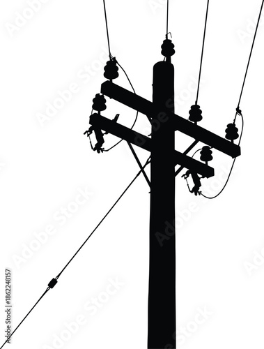 silhouette of a fishing pole