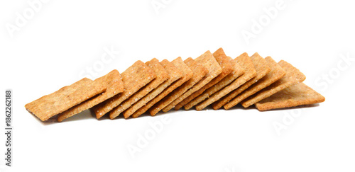Cracker isolated on white background