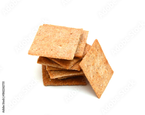 Cracker isolated on white background