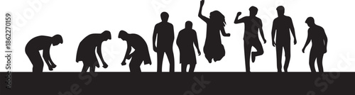 Evolution of human movement