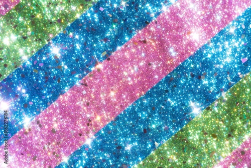 Glitter Shimmer: Bright Colorful Abstract Pattern Background Design with Glistening Shiny Surface and Vibrant Sparkle for Holiday Decorations and Party Decor