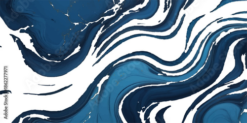 Abstract blue seamless wave pattern vector design illustration for water texture wallpaper
