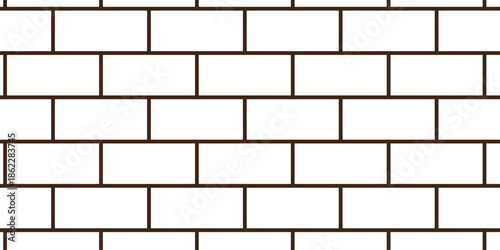 white brick wall texture and solid bricks seamless pattern background.