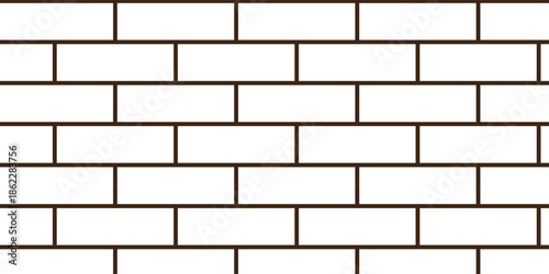 white brick wall texture and solid bricks seamless pattern background.
