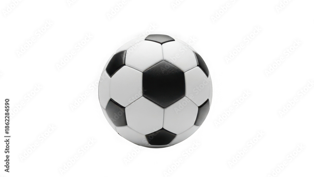 Fototapeta premium Classic black and white soccer ball