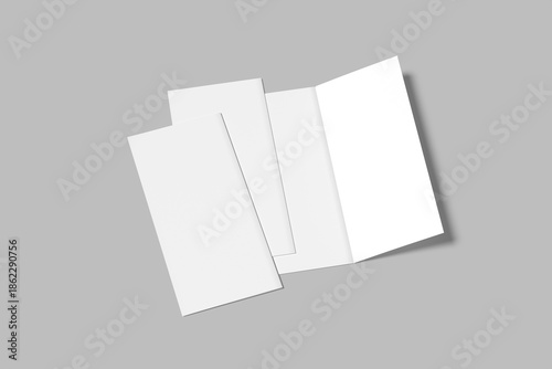 Premium DL Flyer Blank Mockup