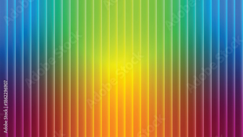 Vibrant horizontal rainbow gradient with smooth color transition effect
