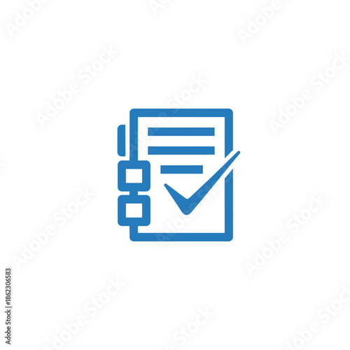 Document verification process with checklist and pen indicating approval
