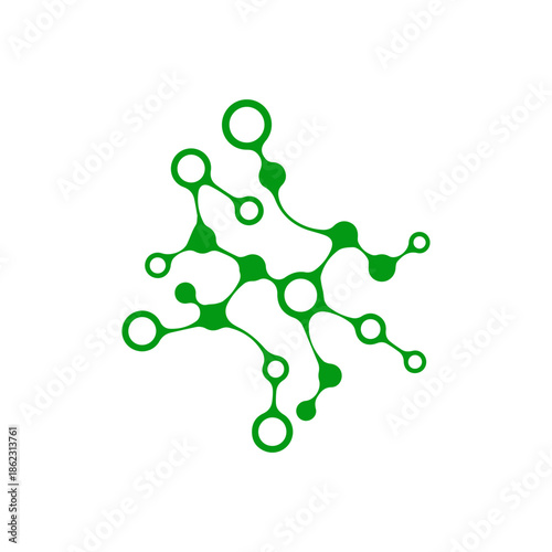 Abstract DNA Molecule structure vector .