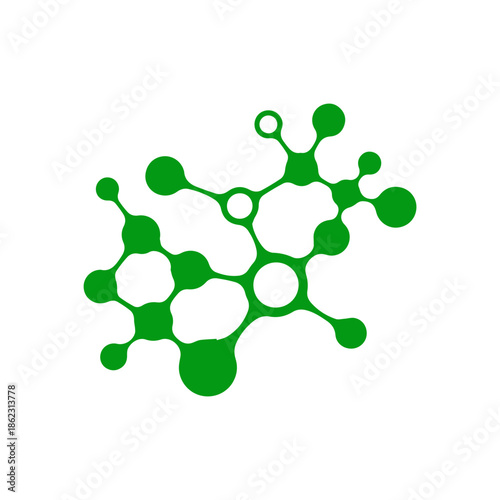 Abstract DNA Molecule structure vector .