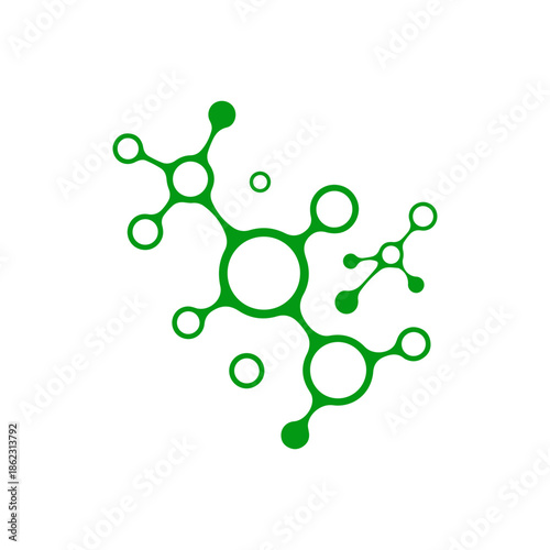 Abstract DNA Molecule structure vector .
