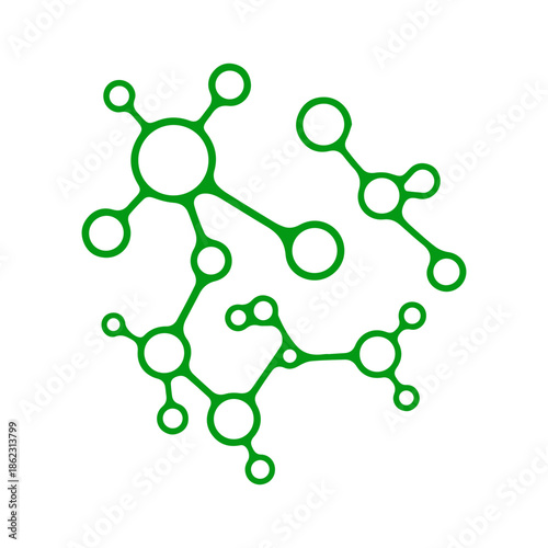 Abstract DNA Molecule structure vector .