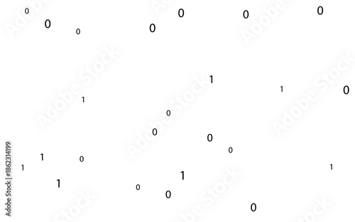 abstract binary code cyberspace white background design vector