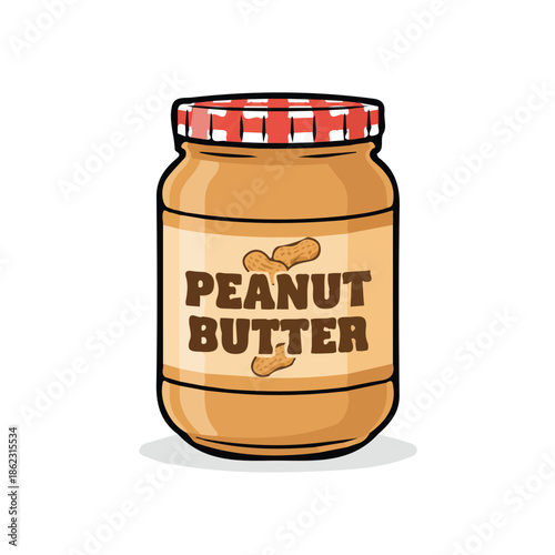 Peanut butter vector illustration
