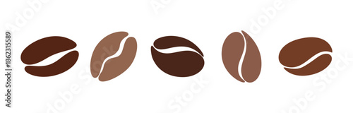 Coffee Beans Isolated Vector Illustration