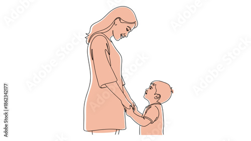 Mother and Child A Tender Moment of Connection and Love.