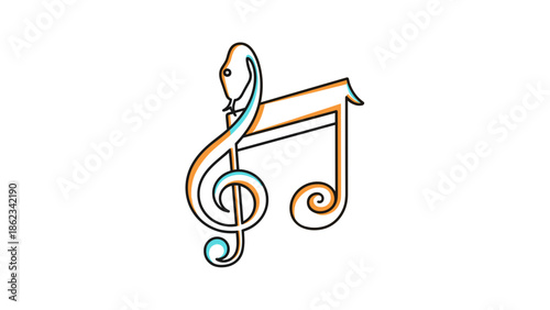 Musical Fusion A Treble Clef and Eighth Note Harmony.