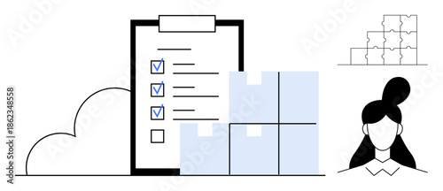 Logistics concept. Logistics involves efficient inventory management, fulfillment processes, and order tracking. Developed for e-commerce, warehousing, delivery, team management, and supply chain