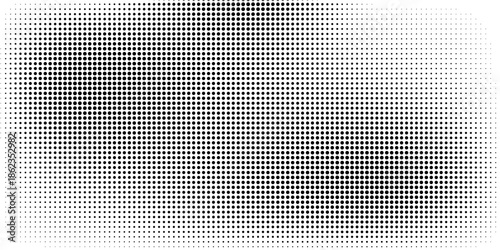 Background with monochrome dotted texture. Polka dot pattern template. vector ilustration
