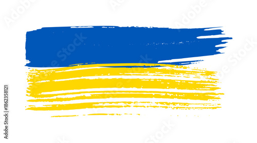 Ukrainian national flag in grunge style