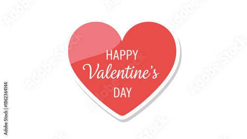 Happy Valentine's Day Heart Symbol with Text