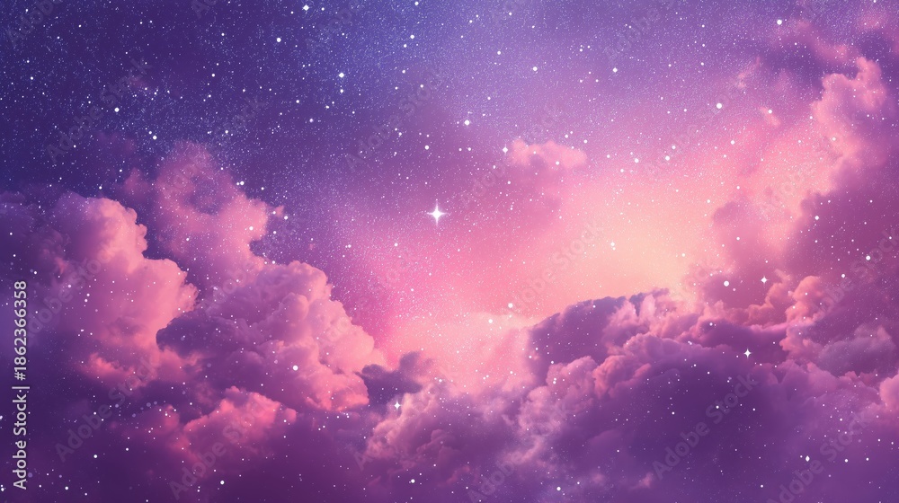 Fototapeta premium Night sky with stars